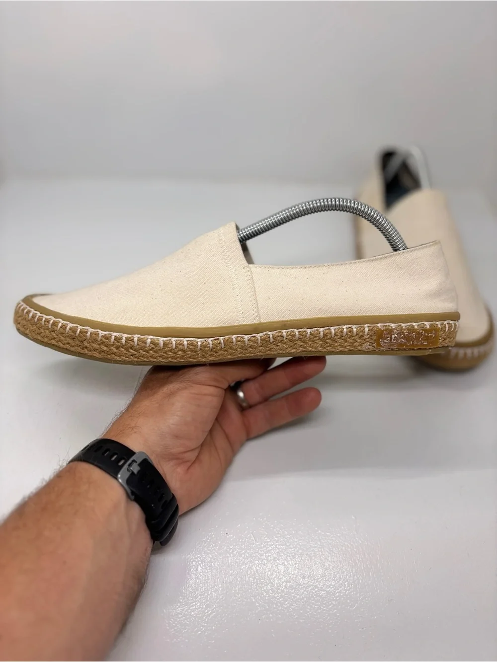 SeaVees Del Mar Espadrille Flax Stretch Canvas Slip On Shoes Men’s 11 EU 44